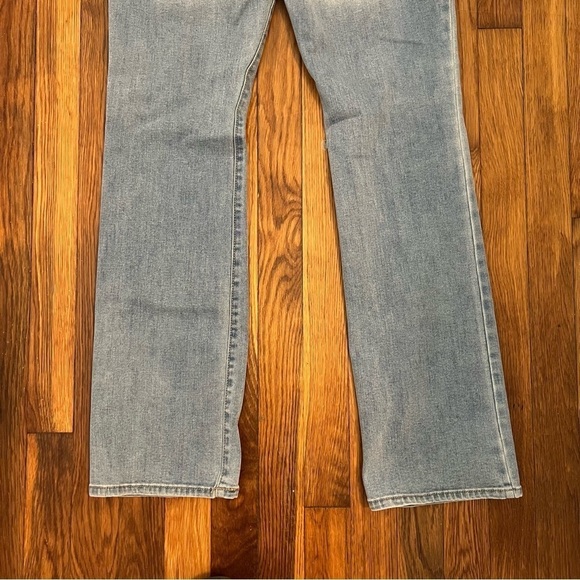 Old Navy Mid Rise Kick Bootcut Jean Light Maple Wash - Picture 8 of 11